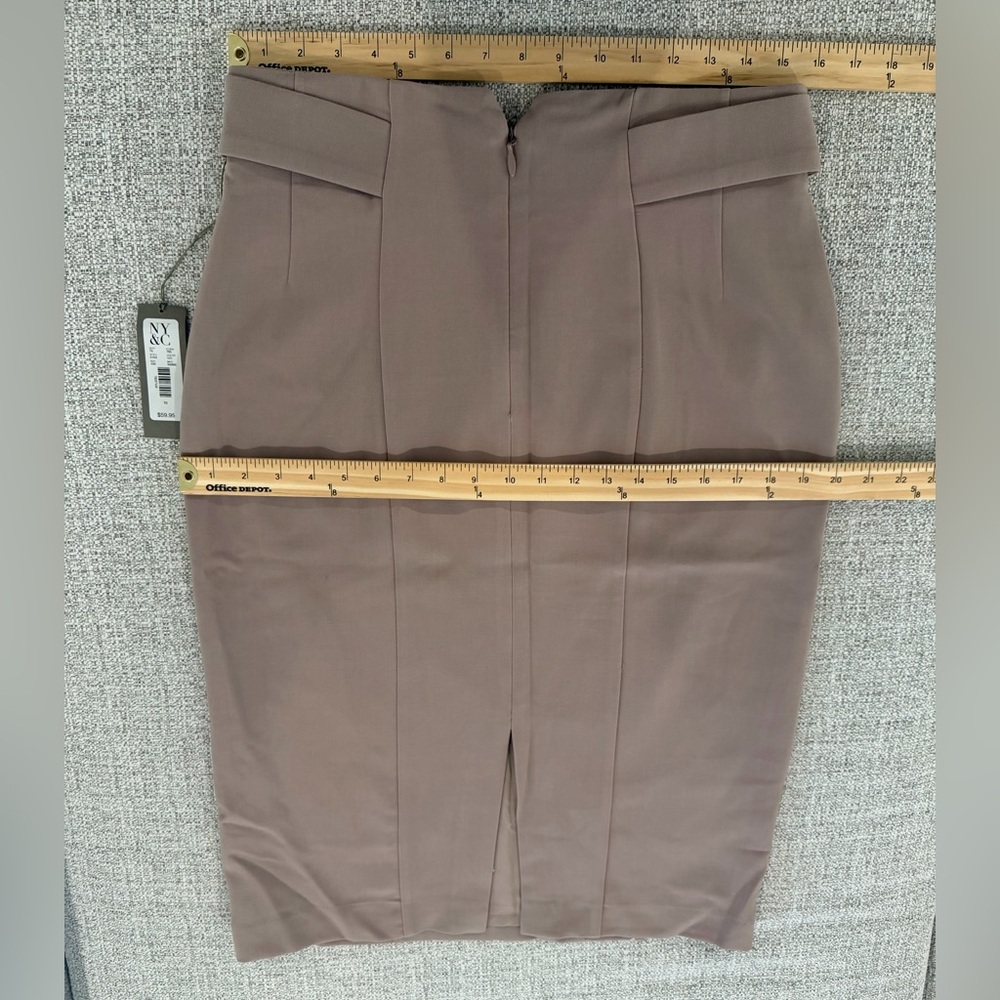 NWT Eva Mendes for New York & Company Dark Lilac Pencil Skirt - Picture 4 of 8